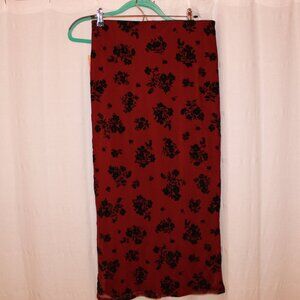 Derek Heart long maroon skirt